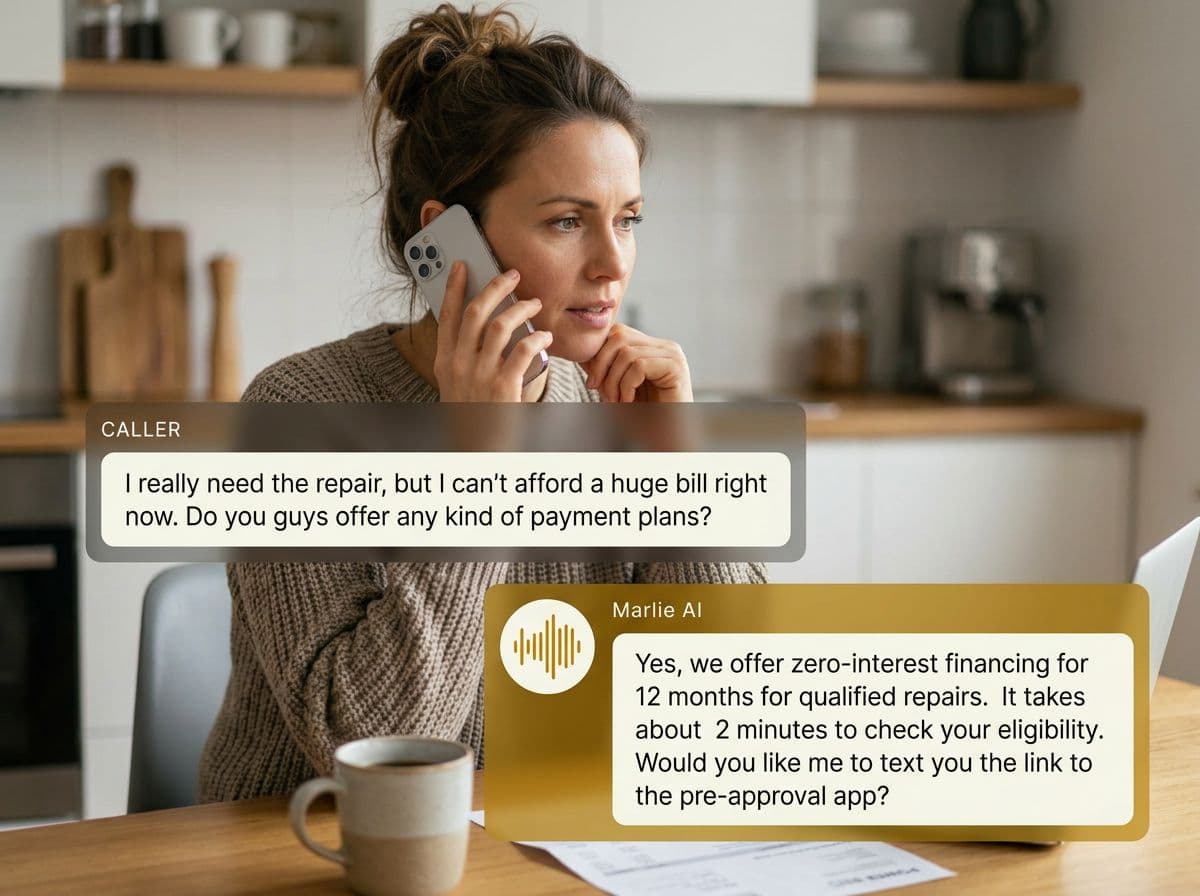 Caller qualification and diagnostic fee quoting