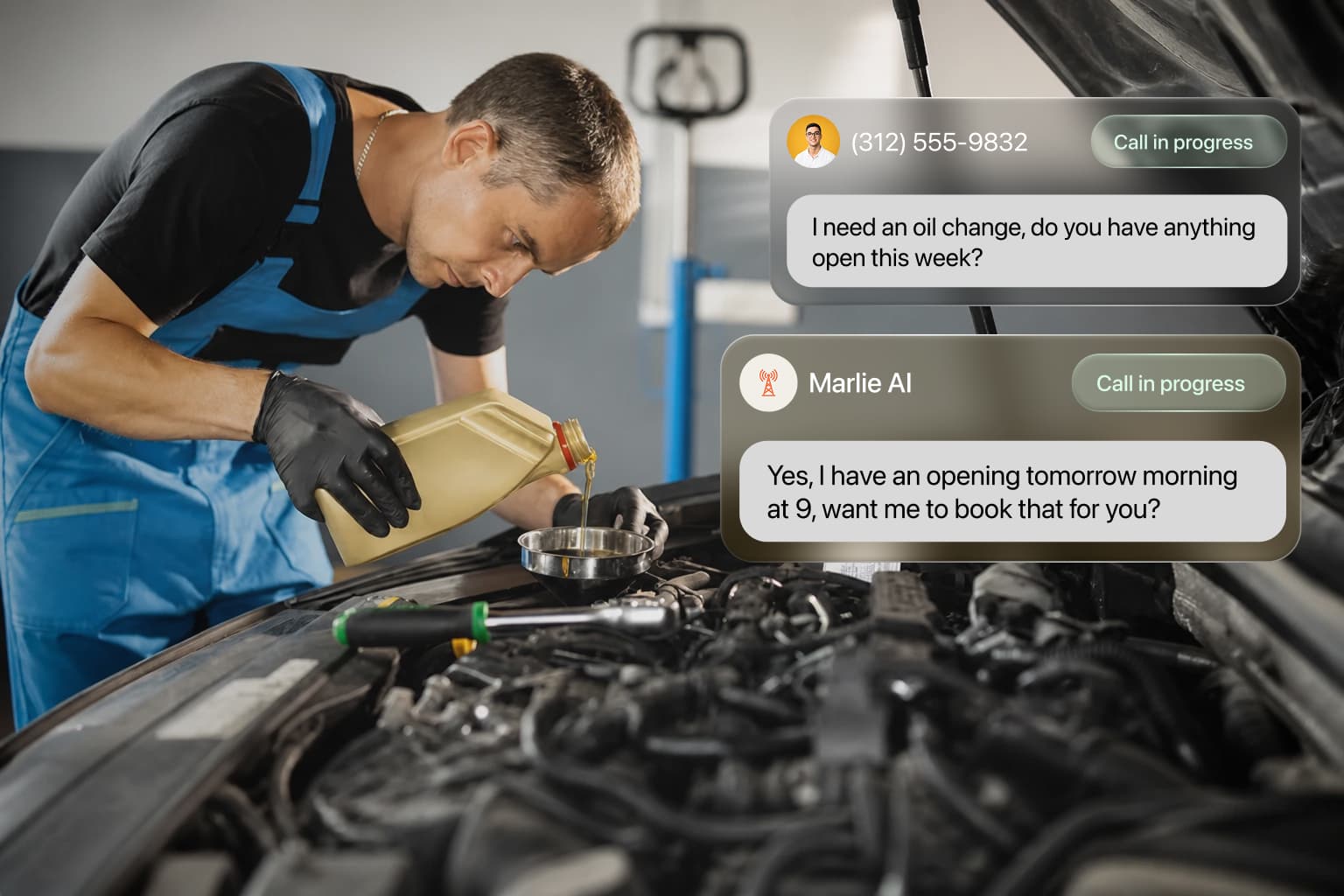 Status checks, parts, and advisor overflow
