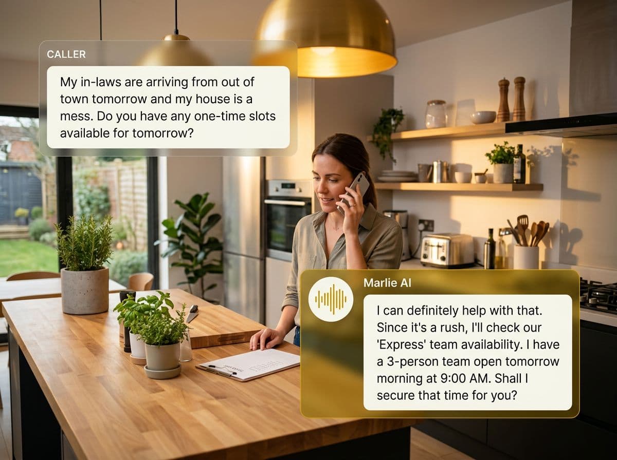 The Cleaning Service Answering Service That Books While You Clean