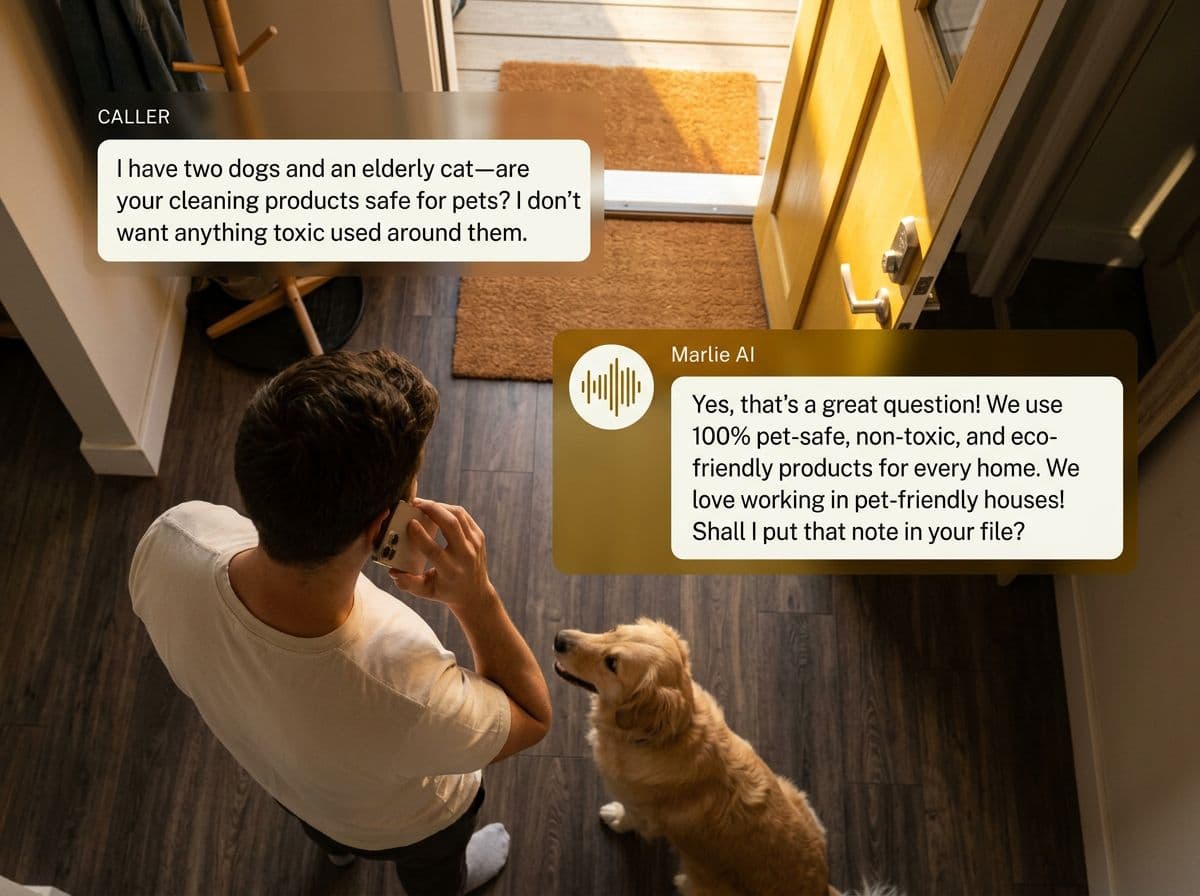 What is a cleaning service answering service?