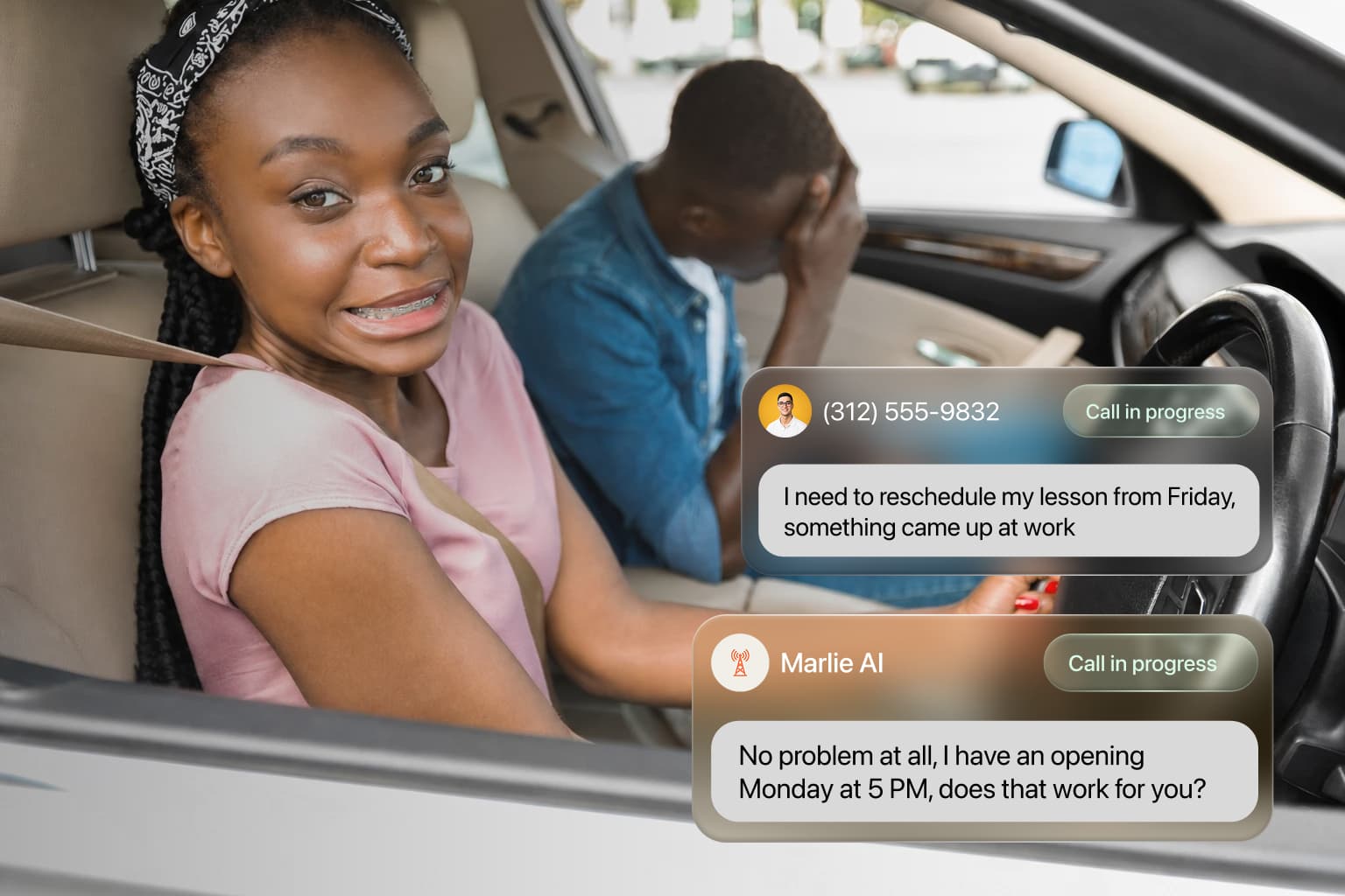 Behind-the-wheel lessons and instructor schedules
