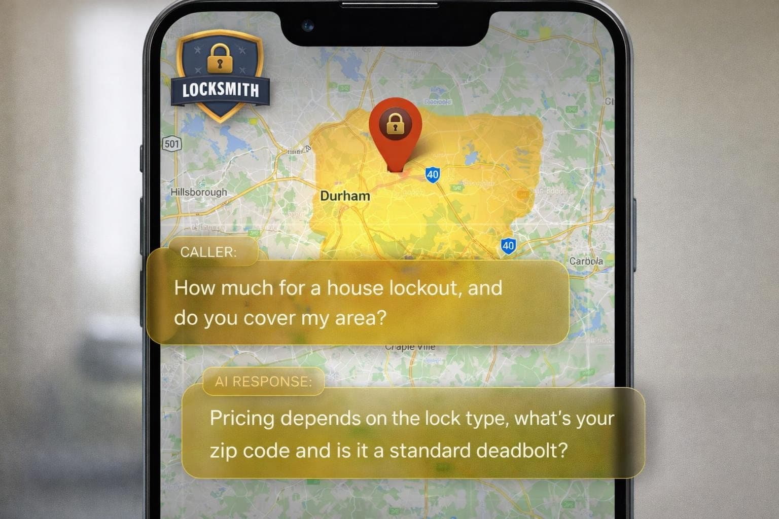 Pricing and service area questions