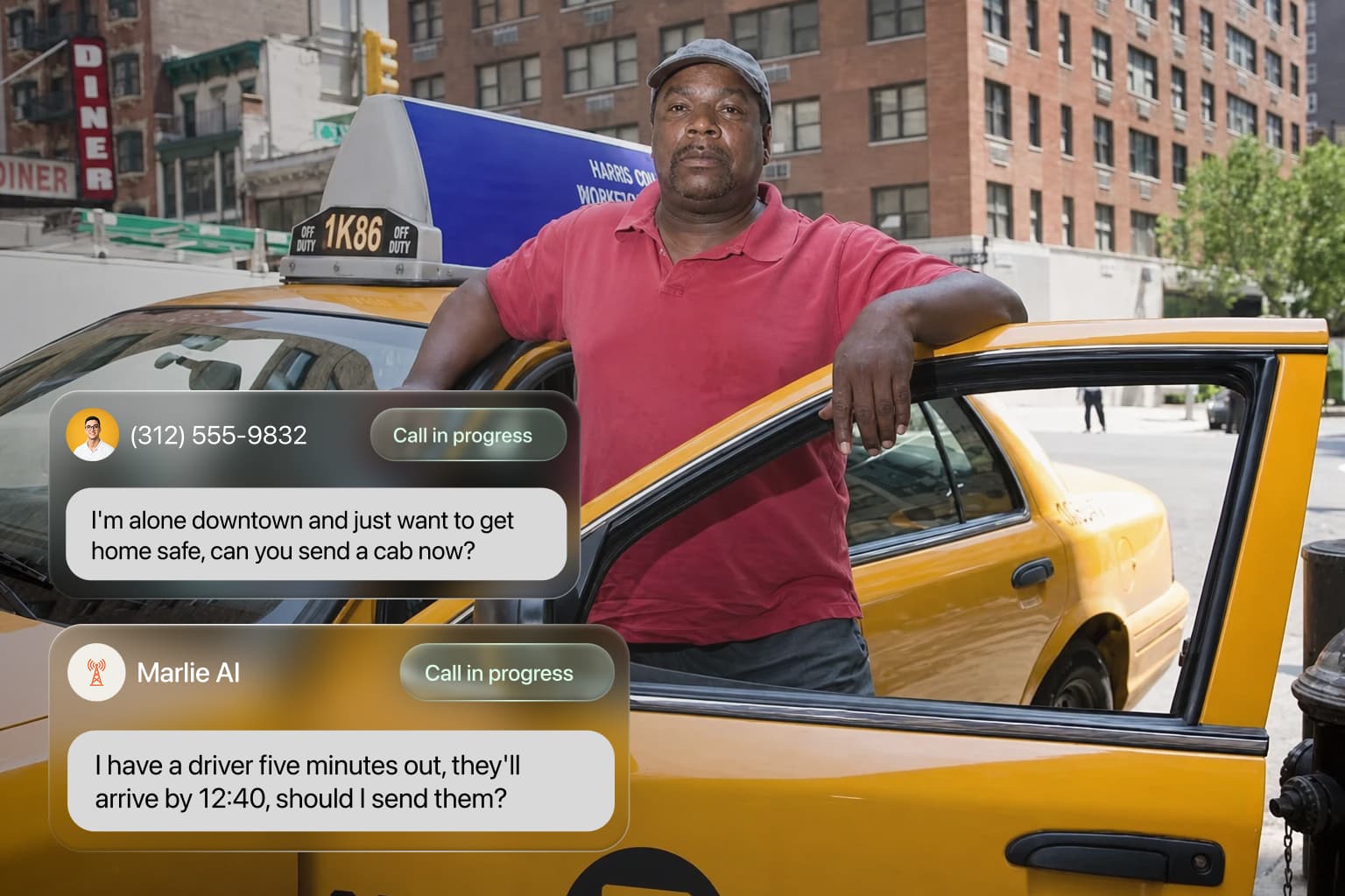 What is a taxi answering service?