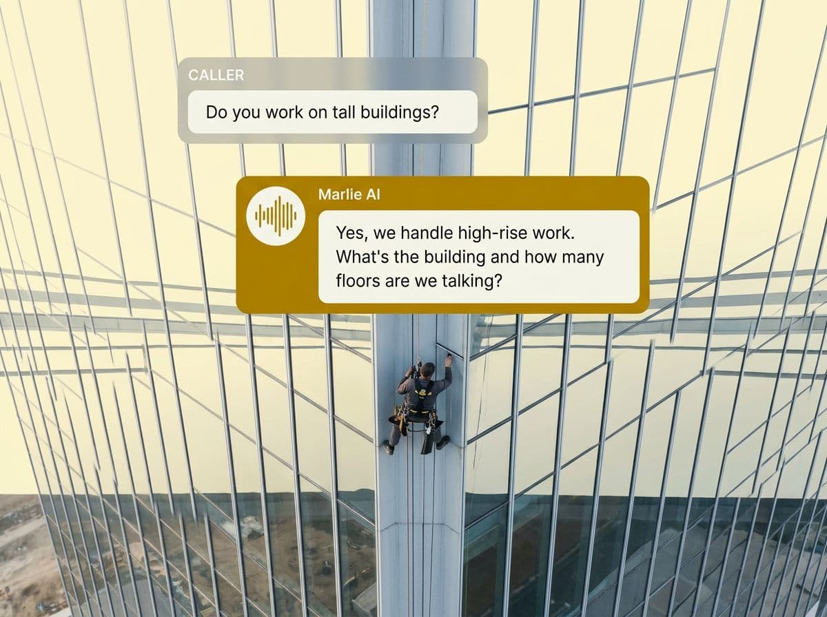 The Window Cleaning Answering Service That Books While You're on the Ladder